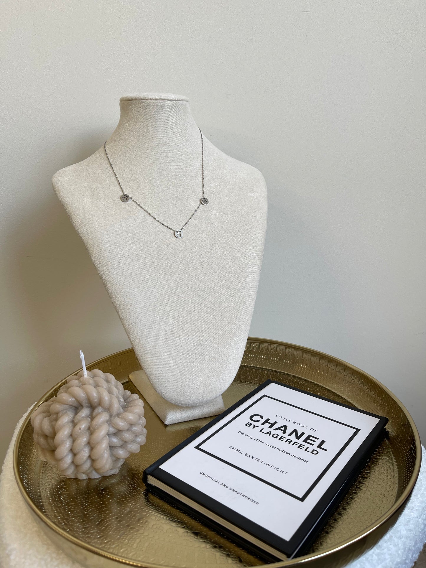I love you silver necklace