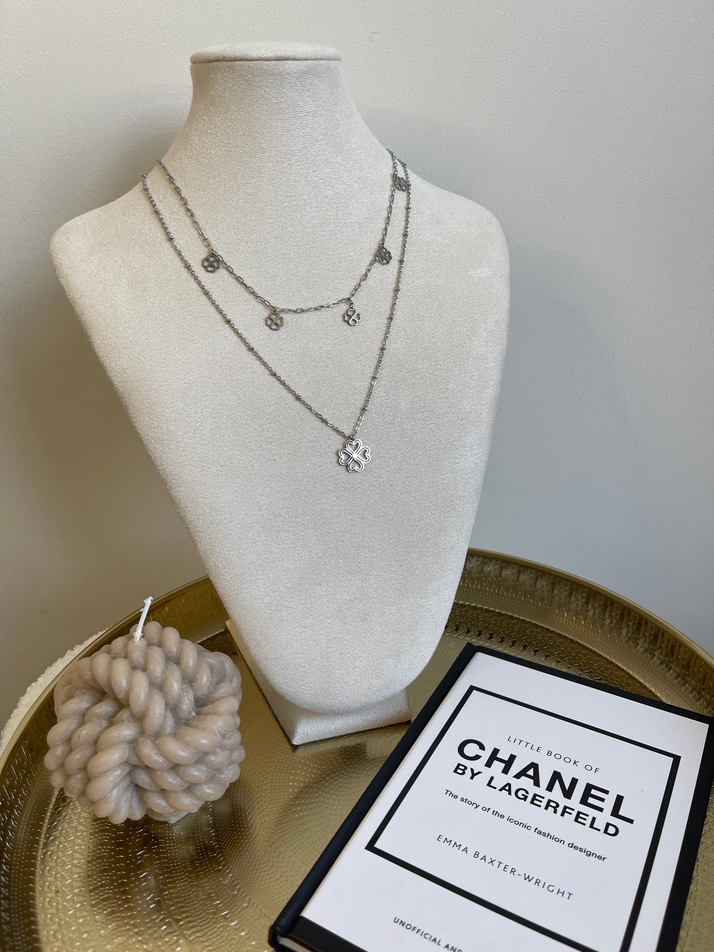 Lucky silver necklace